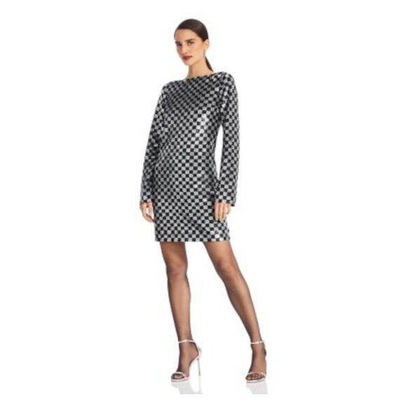 MICHAEL KORS Dresses & Skirts - MICHAEL KORS Womens Black Lined Long Sleeve Above The Knee Sheath Dress 2